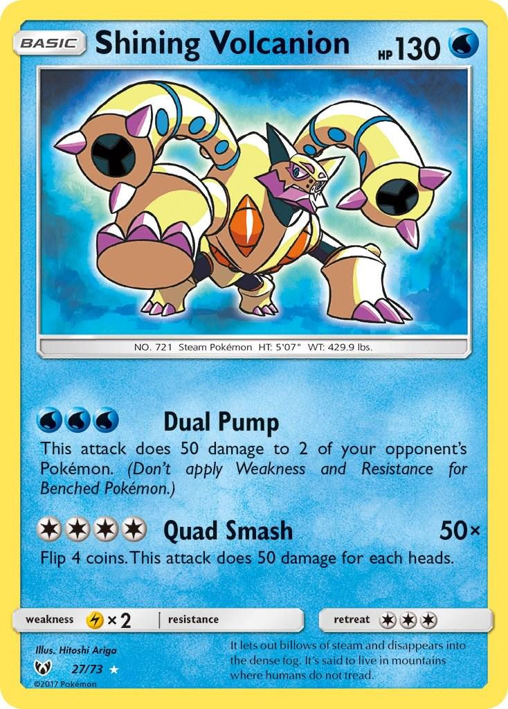 Shining Volcanion #27 — Shining Legends