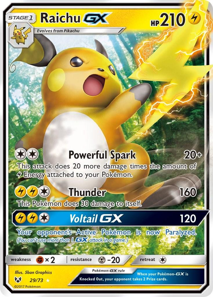 Raichu GX #29 — Shining Legends