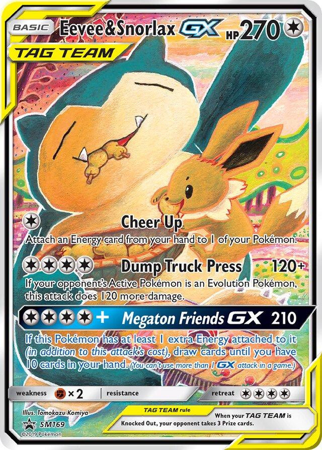 Eevee & Snorlax GX #169