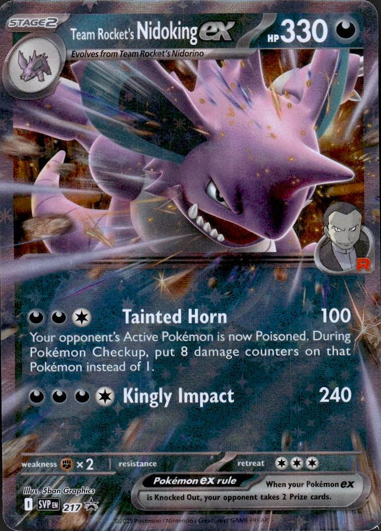 Team Rocket's Nidoking ex #217