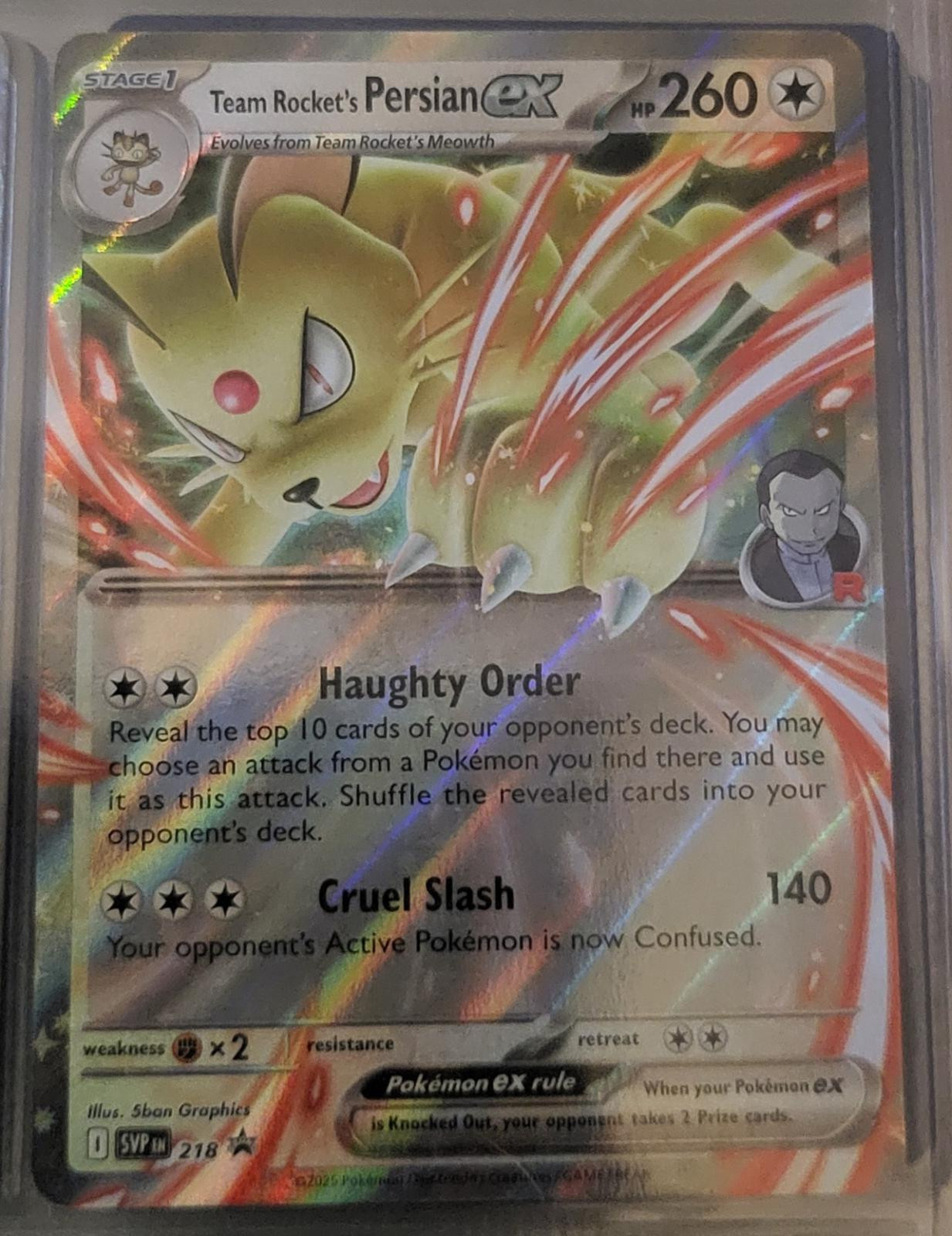 Team Rocket's Persian ex #218
