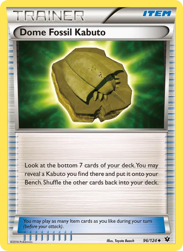 Dome Fossil Kabuto #96