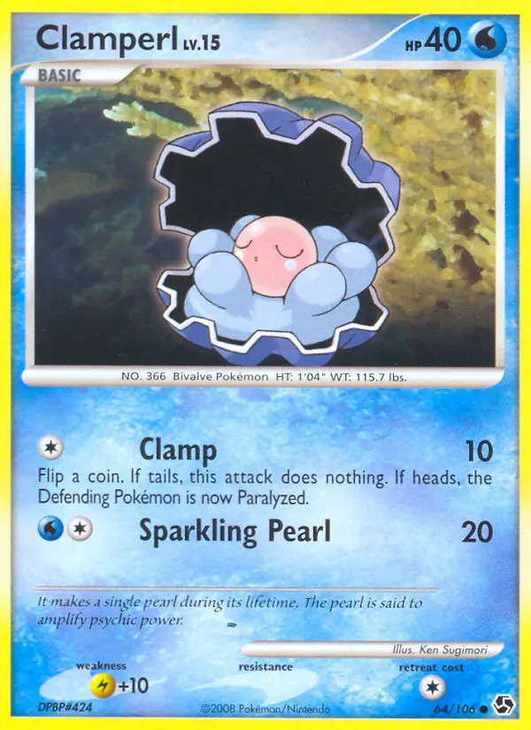 Clamperl Lv.15 #64