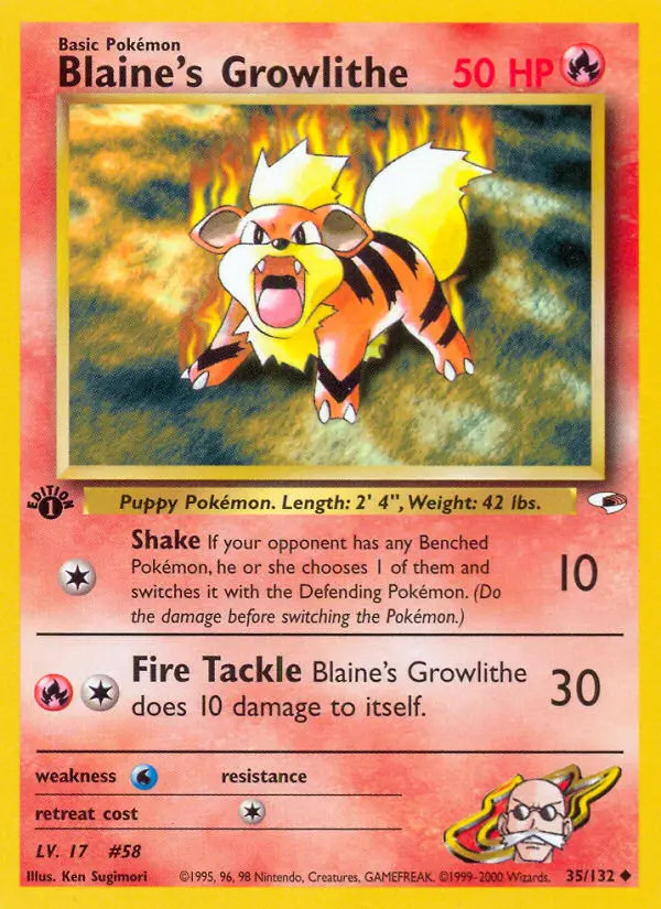 Blaine's Growlithe #35