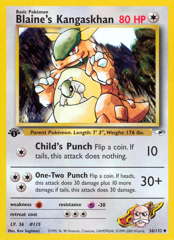 Blaine's Kangaskhan #36