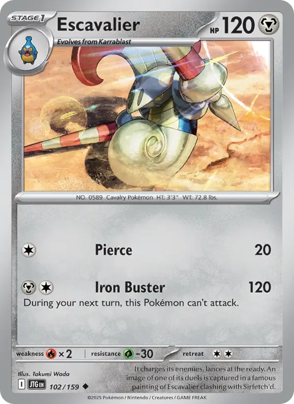 Escavalier #102 — Journey Together (Reverse Holo)