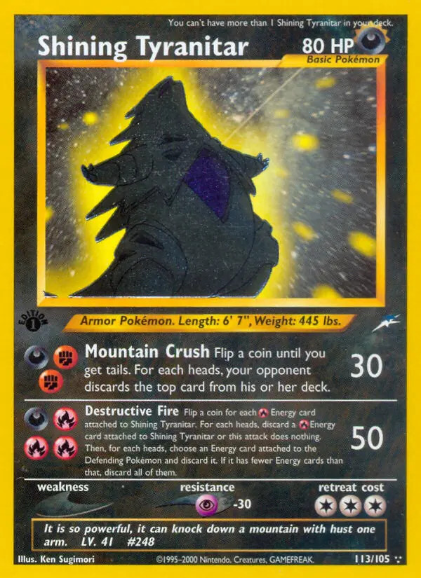 Shining Tyranitar #113