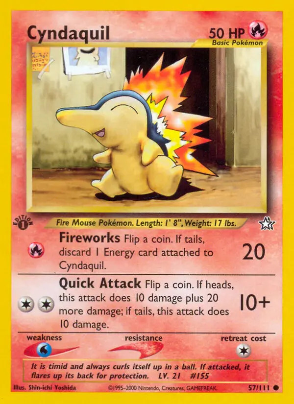 Cyndaquil #57 — Neo Genesis