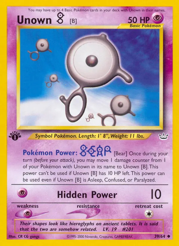 Unown [B] #39