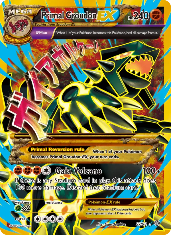 Primal Groudon EX #97