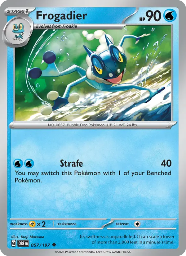 Frogadier #057 — Obsidian Flames