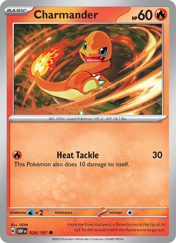Charmander #026 — Obsidian Flames