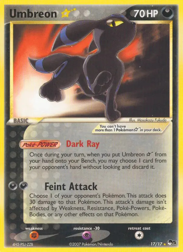 Umbreon Gold Star #17