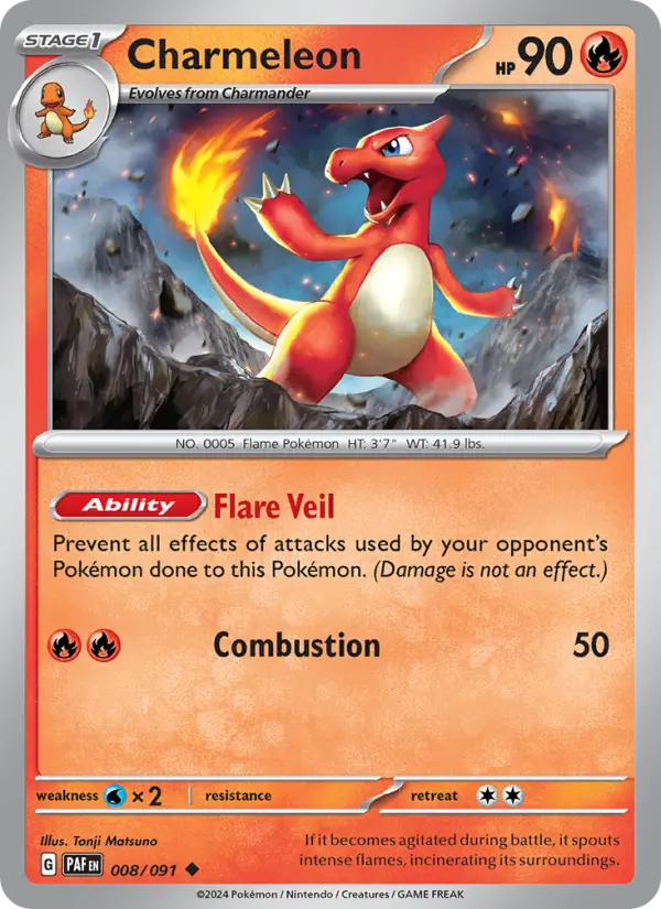 Charmeleon #008 — Paldean Fates