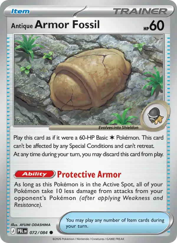 Antique Armor Fossil #072