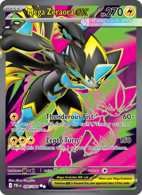 Mega Zeraora ex #098