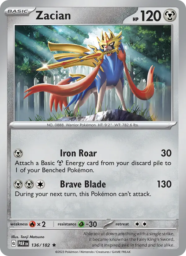 Zacian #136 — Paradox Rift