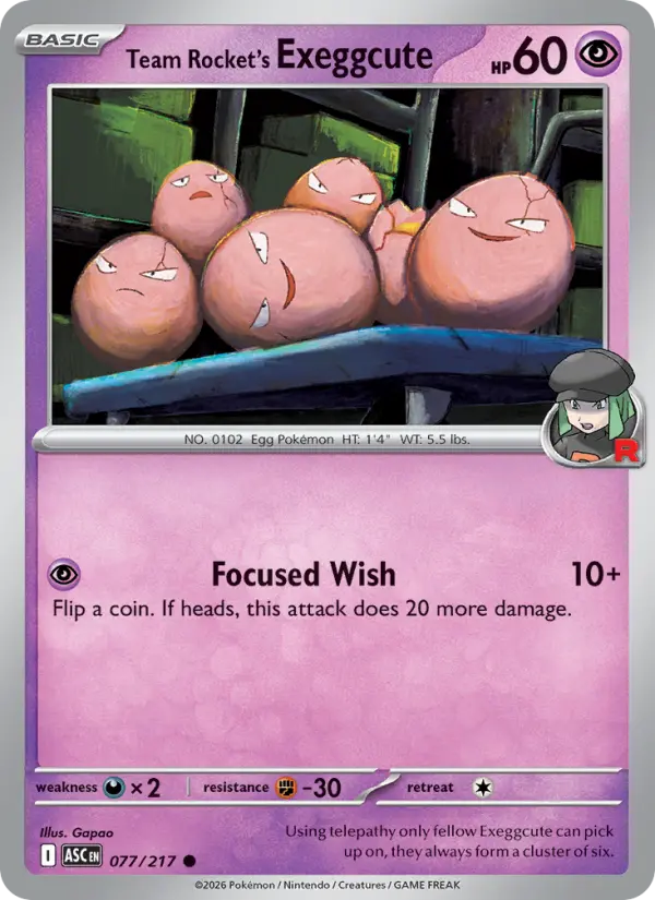Team Rocket's Exeggcute #077