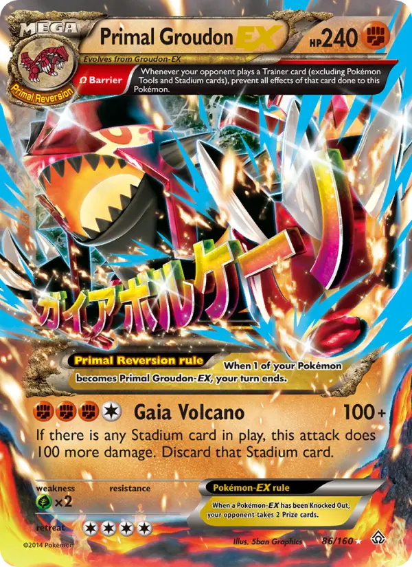 Primal Groudon EX #86