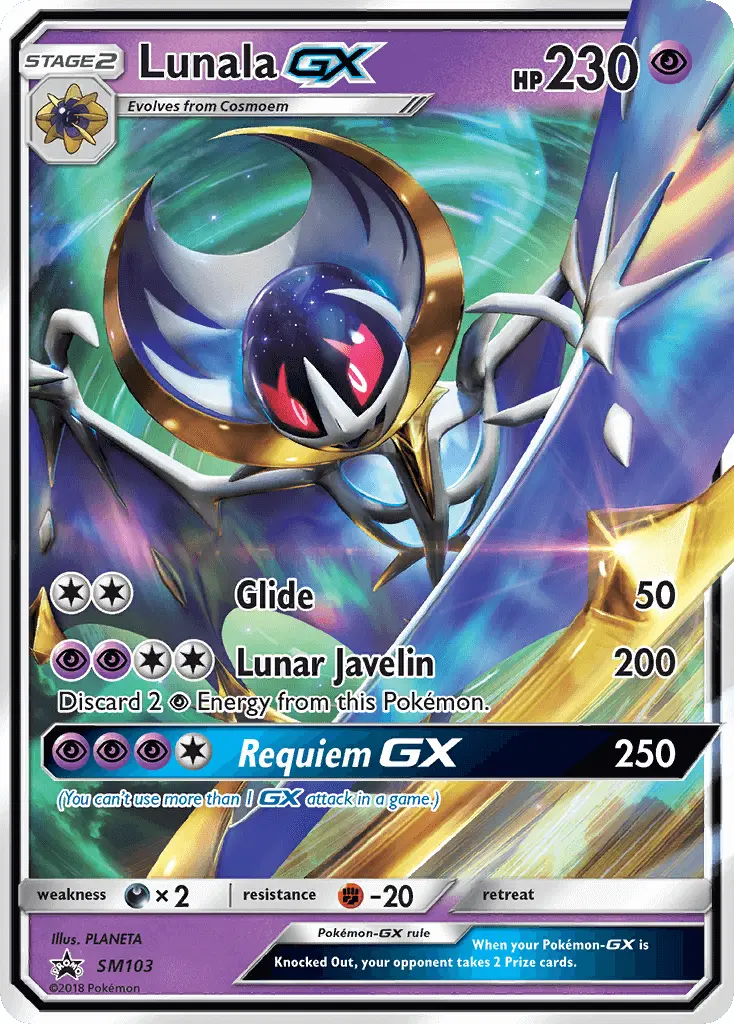 Lunala GX #103 — Sol e Lua Promos