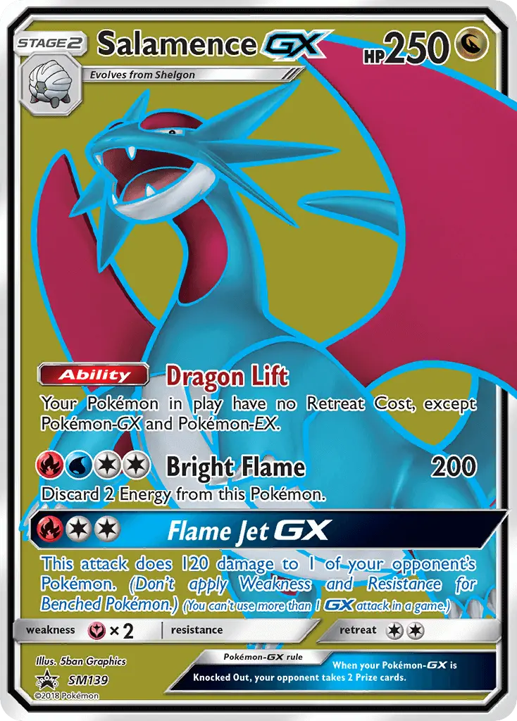Salamence GX #139 — Sol e Lua Promos