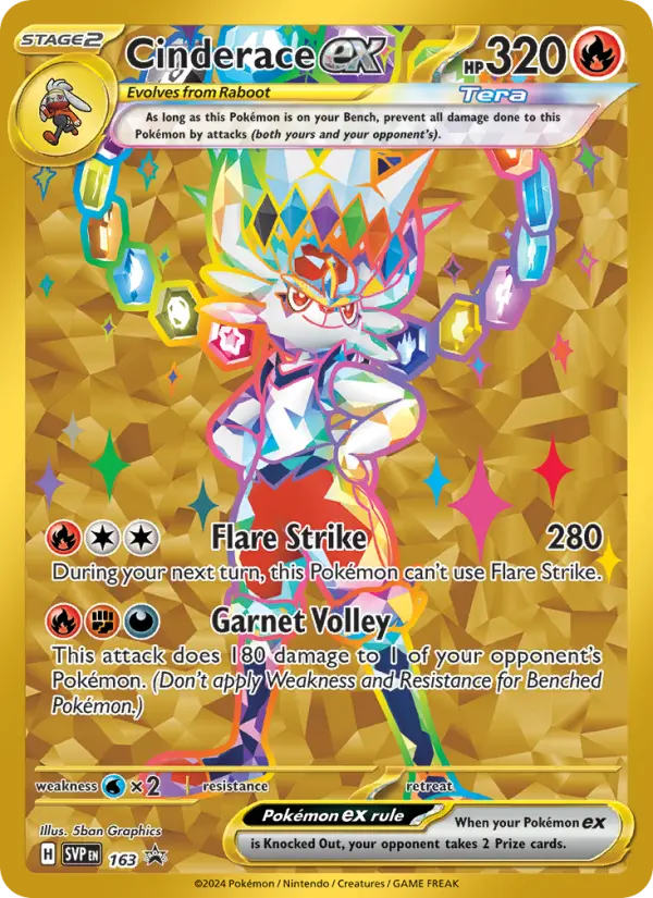 Cinderace ex #163