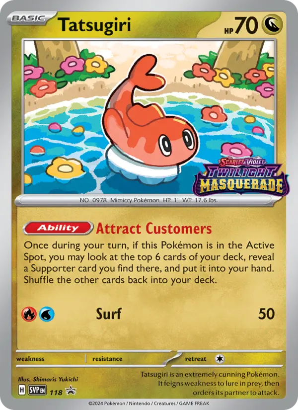Tatsugiri #118 — SV Black Star Promos