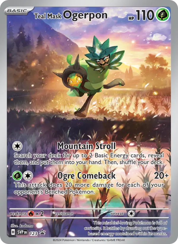 Teal Mask Ogerpon #123 — SV Black Star Promos