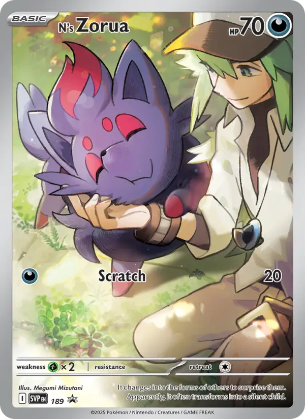 N's Zorua #189 — SV Black Star Promos