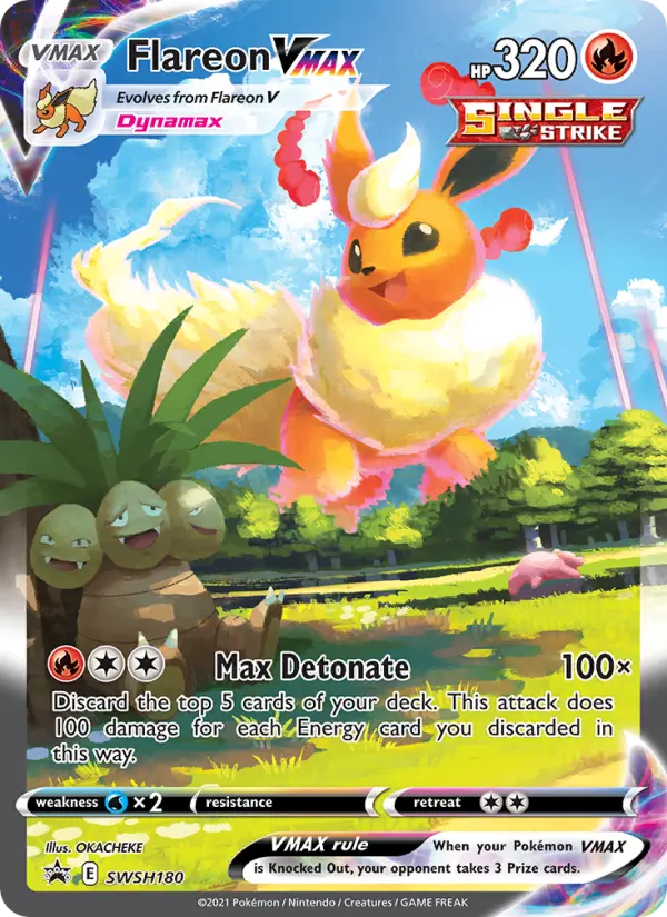 Flareon VMAX #180 — SWSH Black Star Promos