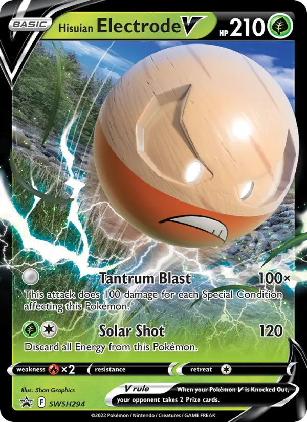 Hisuian Electrode V #294 — SWSH Black Star Promos
