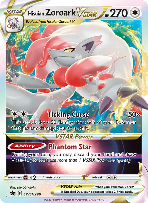 Hisuian Zoroark VSTAR #298 — SWSH Black Star Promos