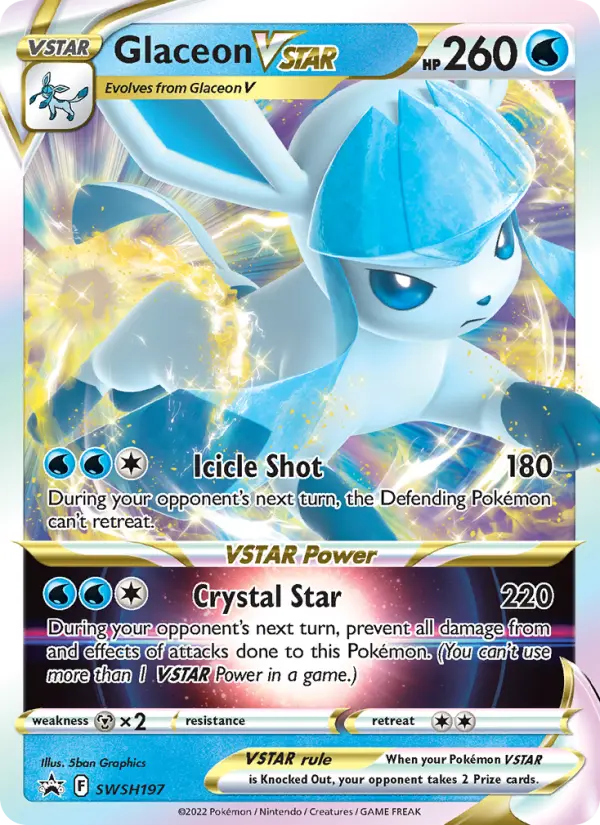Glaceon VSTAR #197 — SWSH Black Star Promos