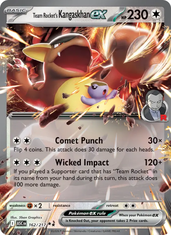 Team Rocket's Kangaskhan ex #162