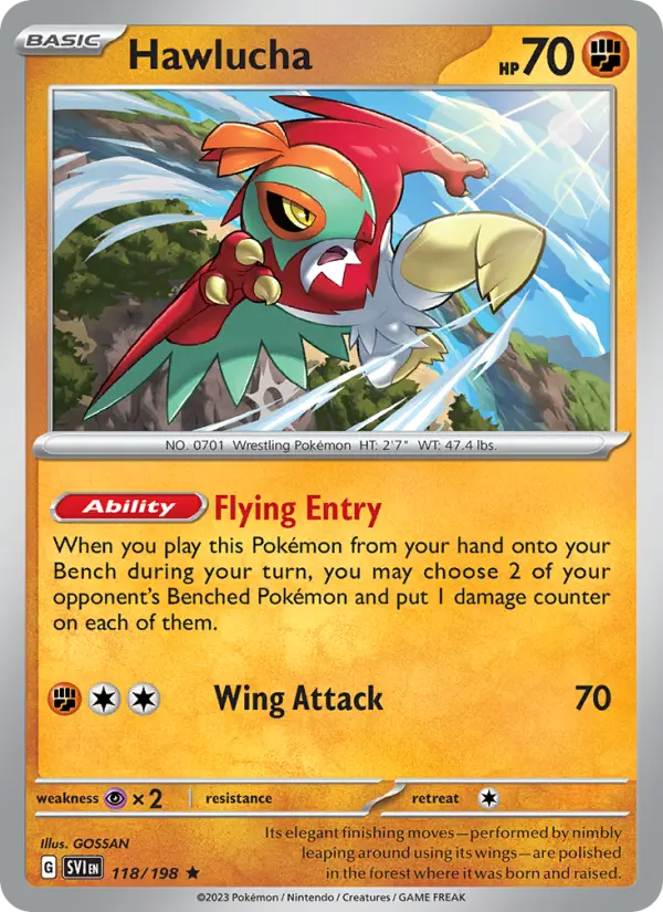 Hawlucha #118 — Scarlet & Violet