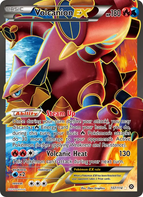 Volcanion EX #107