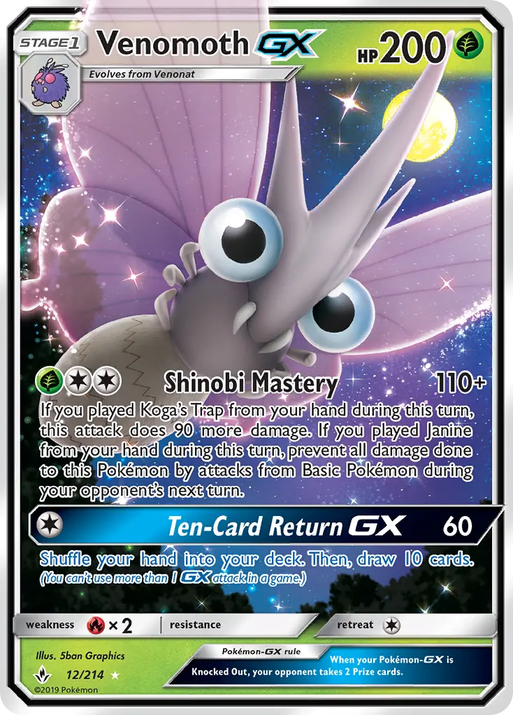Venomoth GX #12