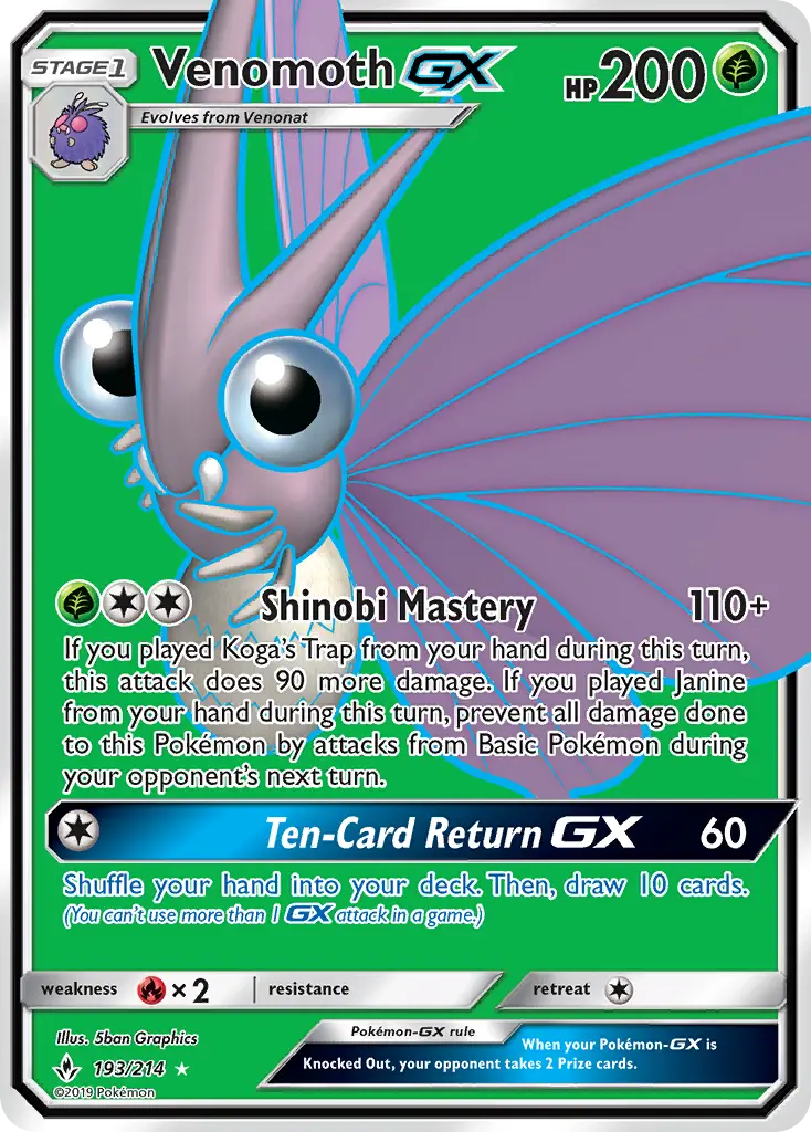 Venomoth GX #193