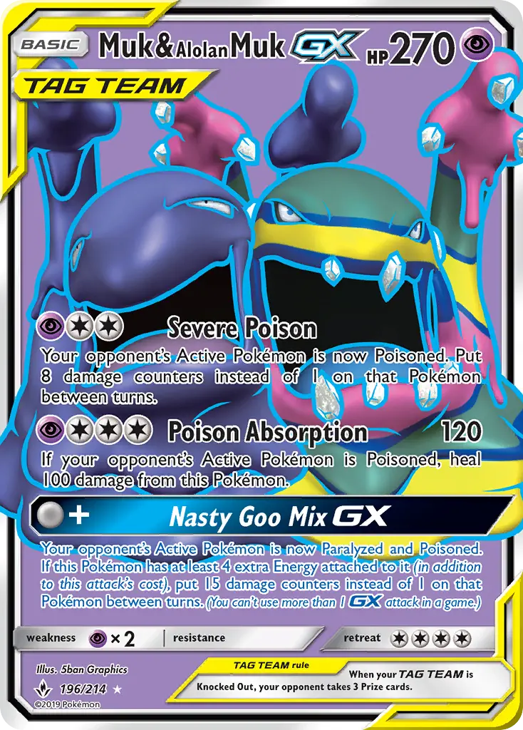 Muk & Alolan Muk GX #196