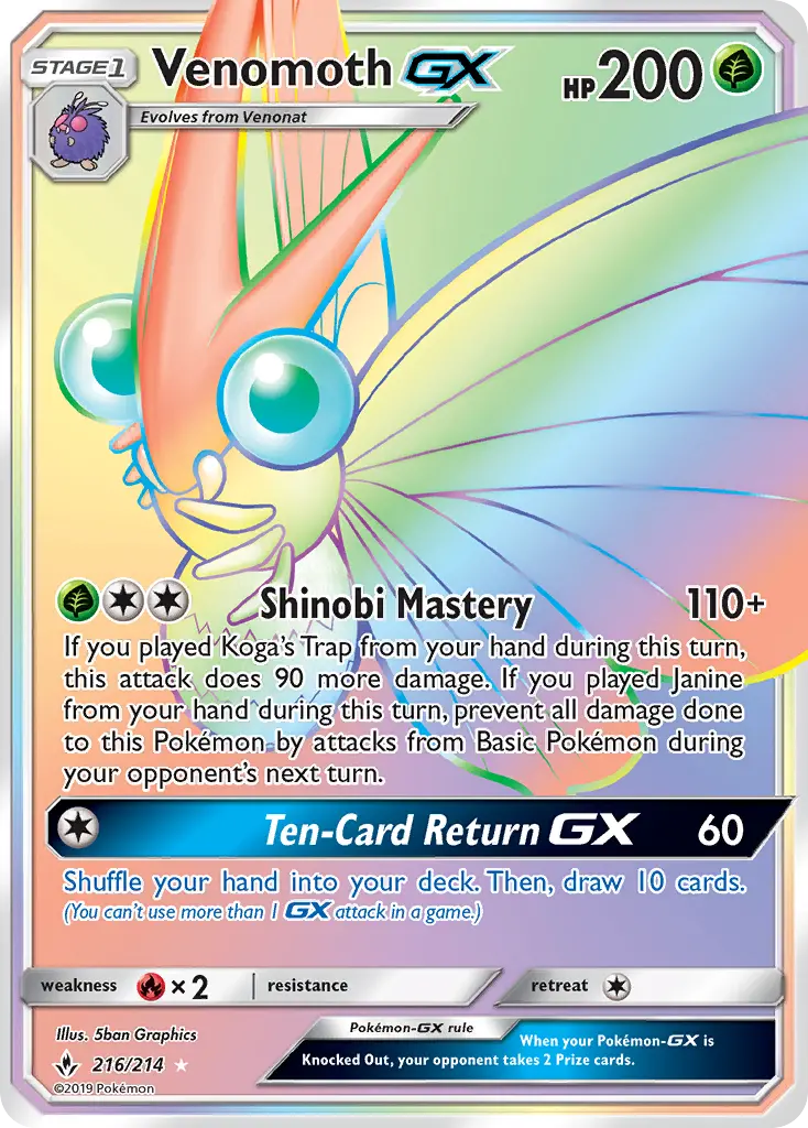 Venomoth GX #216