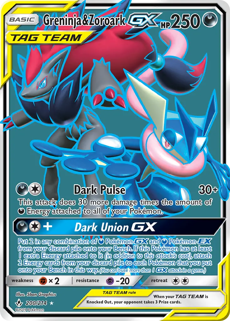 Greninja & Zoroark GX #200