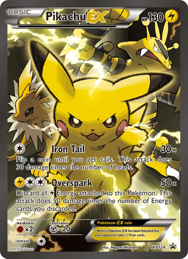 Pikachu EX #124 — XY Black Star Promos
