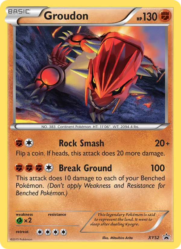 Groudon #52 — XY Black Star Promos