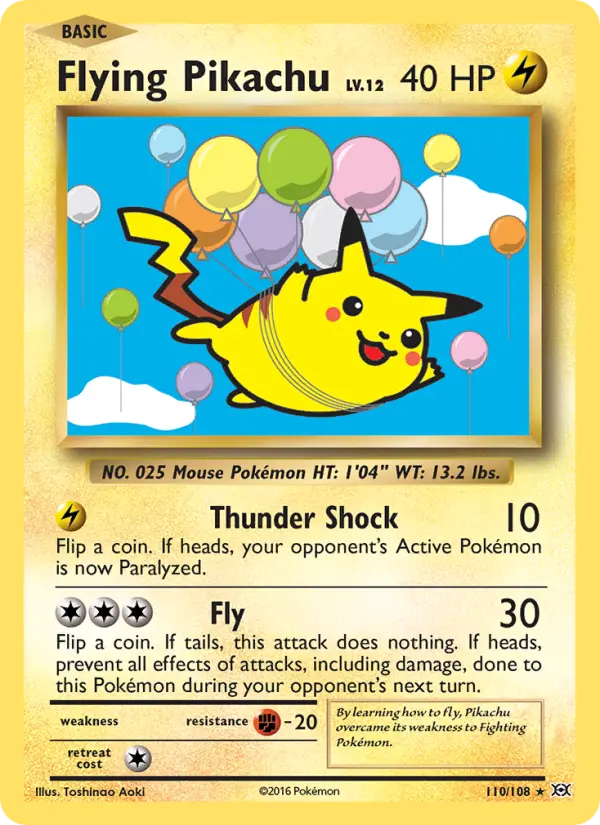 Pikachu Voador #110