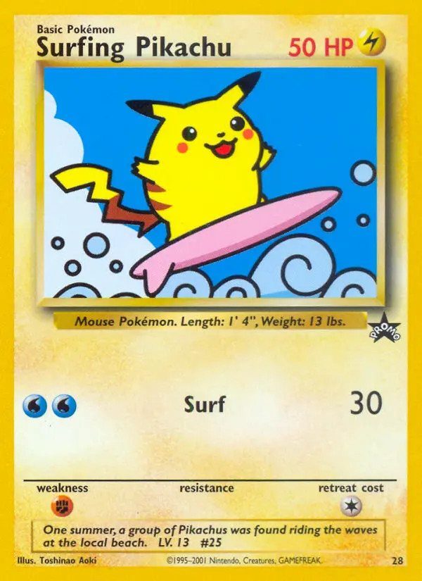 Pikachu Surfeur #28