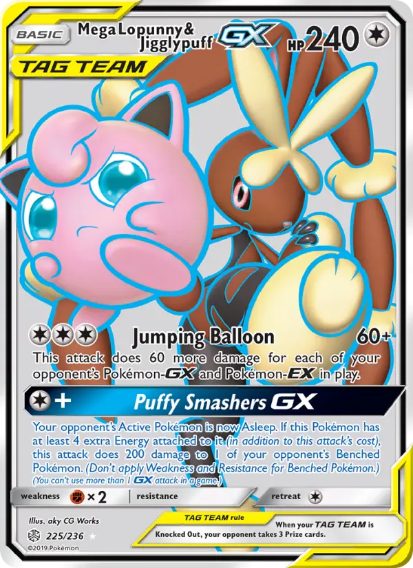 Mega Lopunny & Jigglypuff GX #225