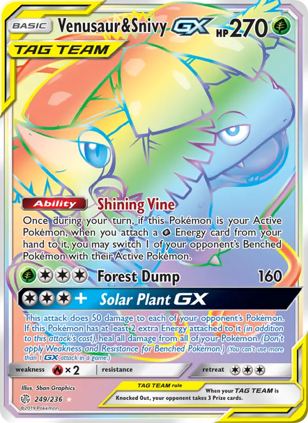 Venusaur & Snivy GX #249