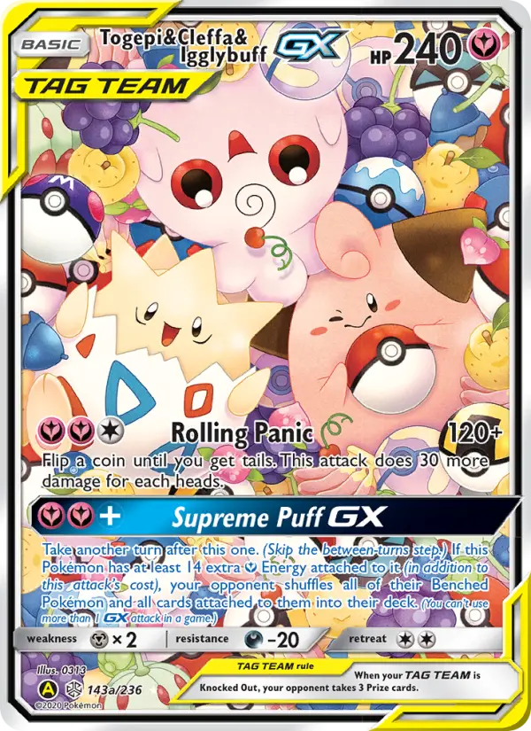 Togepi & Cleffa & Igglybuff GX #143