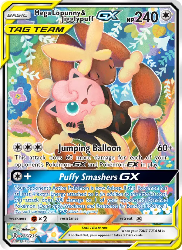 Mega Lopunny & Jigglypuff GX #226