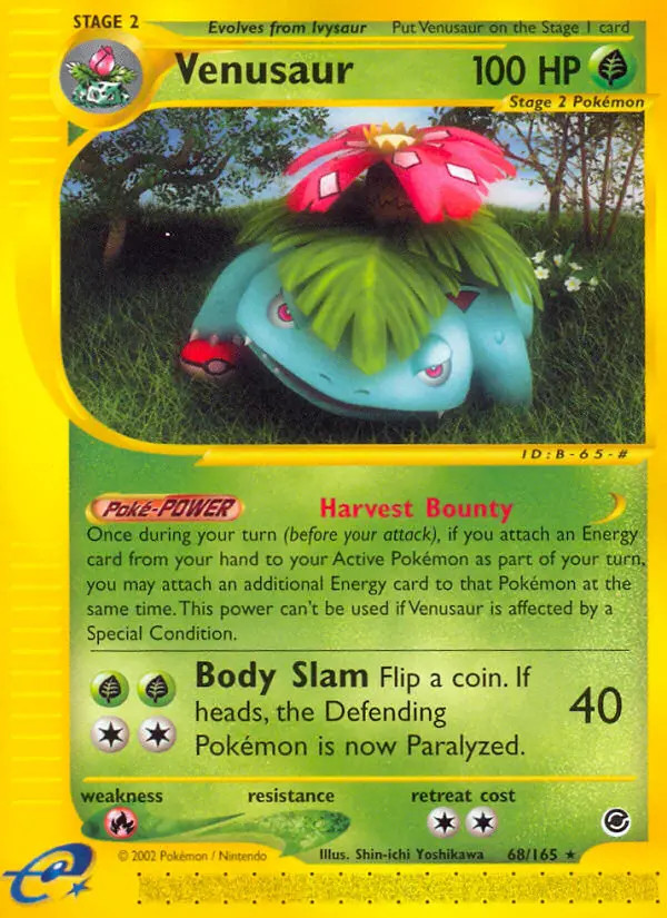 Venusaur #68 — Expedition Base Set